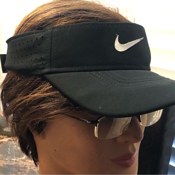 Nike Adult Unisex Performance Sports Dri-Fit Swoosh Adjustable Visor - Picture 7 of 16